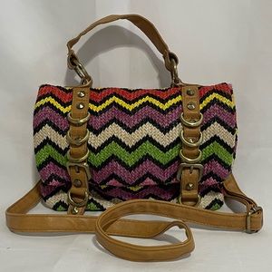 Olivia + Joy Colored Straw Bag